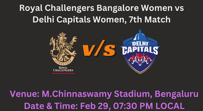 Royal Challengers Bangalore Women vs Delhi Capitals Women, 7th Match, Pitch Report, Weather, Dream 11 Prediction